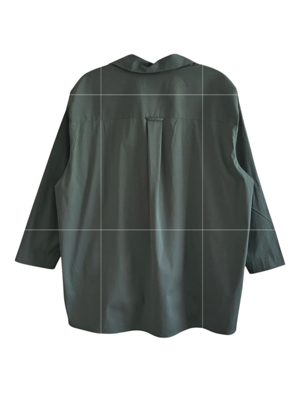Lafayette 148 New York Forest Green Popover Tunic S Henley Top - Picture 3 of 8